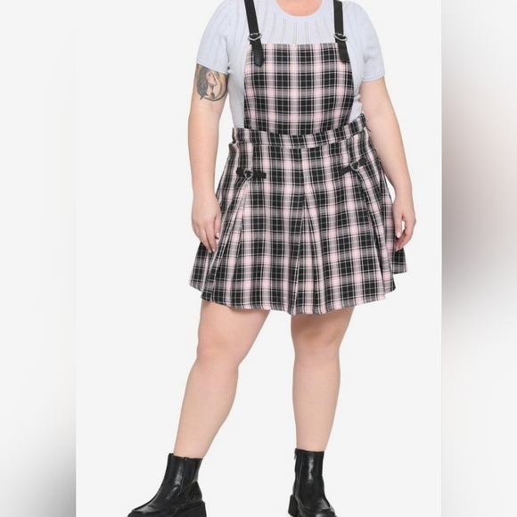 Hot Topic Dresses & Skirts - Hot Topic Whimsigoth Dark Academia Plaid Pleated Punk Skirtall Plus Size 1x